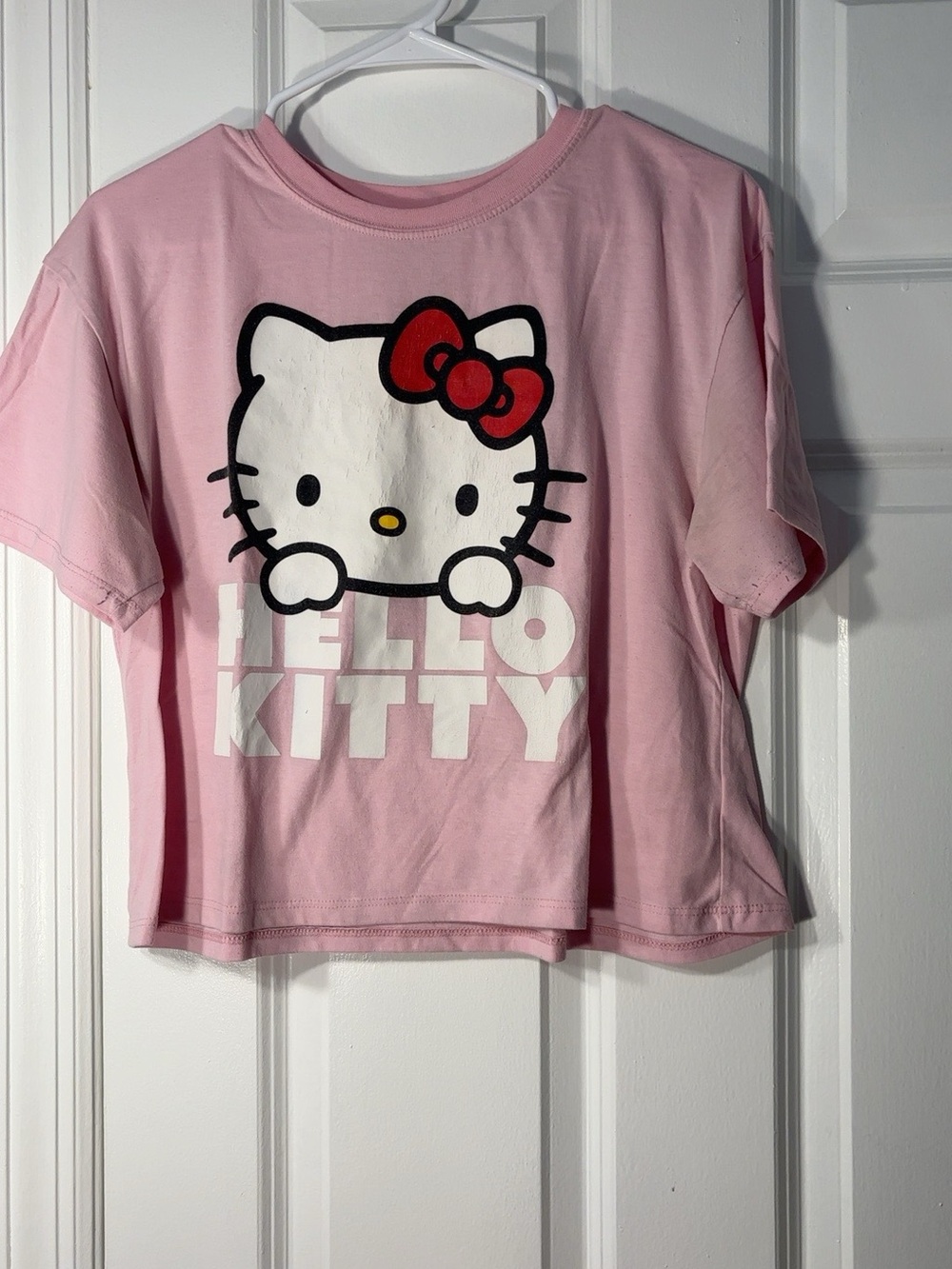 Hello Kitty Girls Pink, White & Cream Graphic Tee & Tank Set - Picture 5 of 11